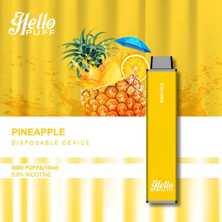 Hello Puff 5500 Puffs Disposable Vape Device Pineapple Vape Shop Online Philippines Our 5101